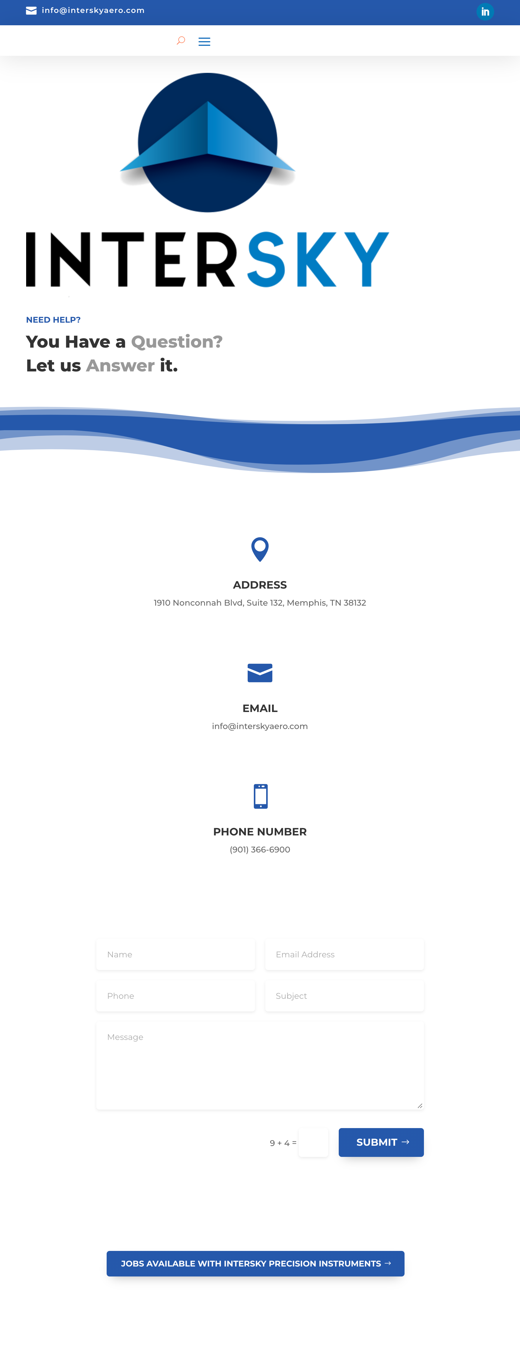 Intersky Aerospace Contact